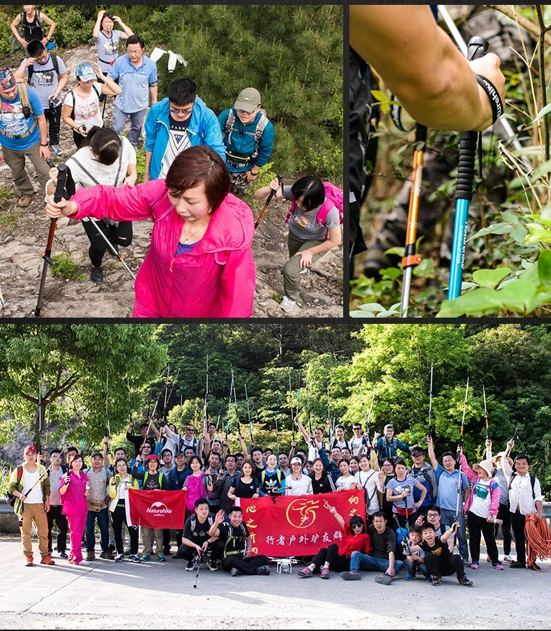 1 шт. Naturehike алюминиевый походный треккинг палки Кемпинг Скандинавская трость Телескоп bastones треккинг carbono EVA пена