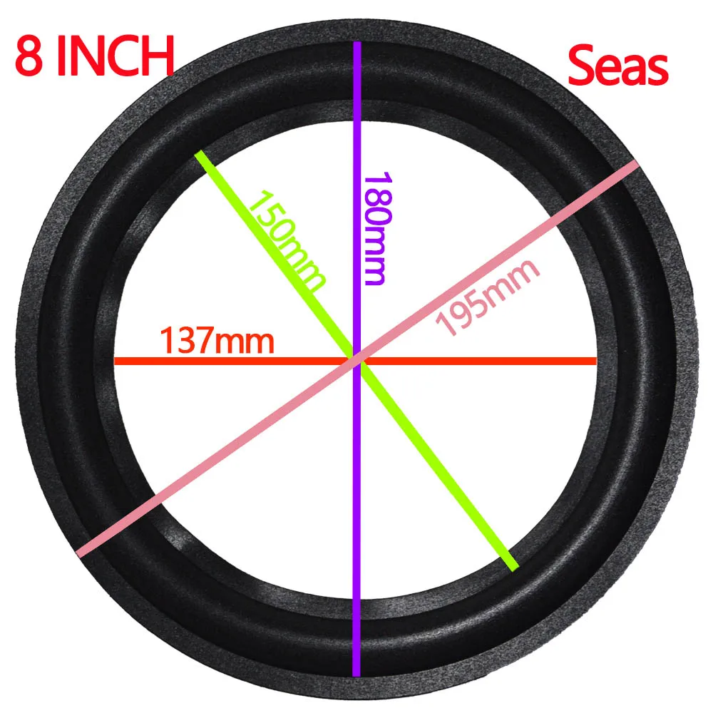 2 шт. " дюймовое кольцо из вспененного материала для динамика ремонт подвесное объемное складное кольцо полный диапазон НЧ динамик Замена