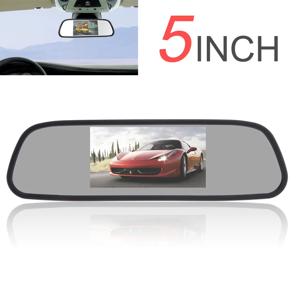 7 Inch LCD Monitor Padarsey 7 Inches TFT Color LCD Car Rear View Camera Monitor Support Rotating The Screen and 2 AV Inputs