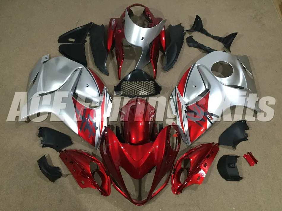 

NEW Injection fairing kit for SUZUKI Hayabusa GSX1300R 2008-2015 fairings GSX 1300R 08 09 10 11 12 13 14 15 custom red silver