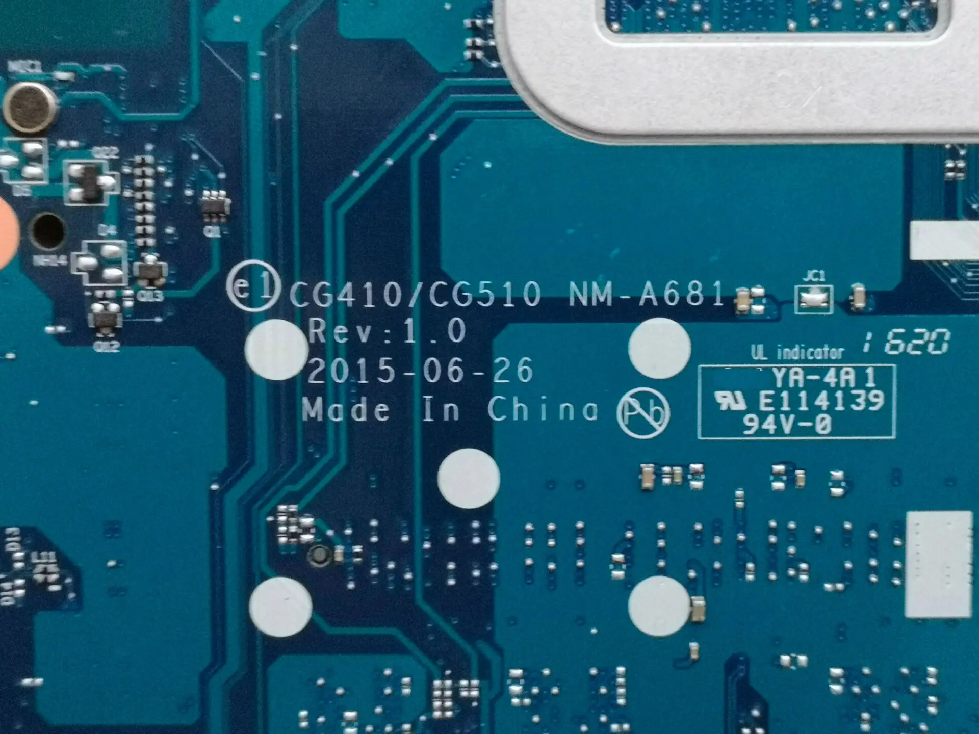 FOR Lenovo Ideapad 100-15IBD Laptop Motherboard 5B20K25458 SR23Y I5-5200U CG410/CG510 NM-A681
