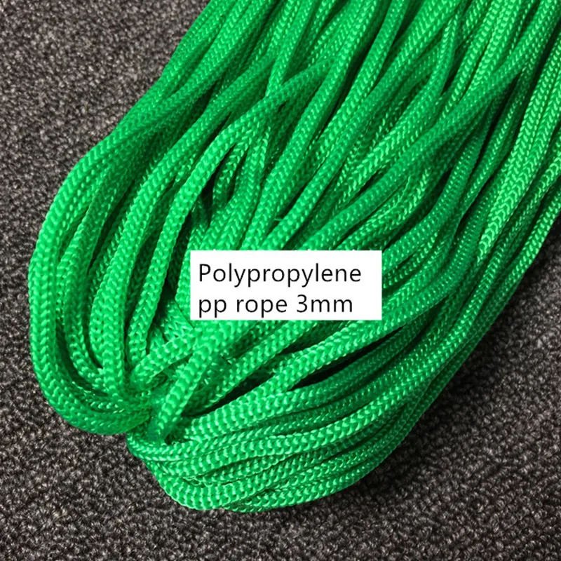 Buy 3mmX200m Polypropylene PP crocheted rope fine Rope