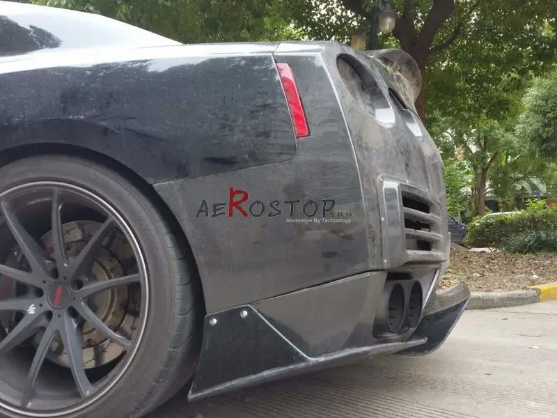 08-16 R35 GTR LLB производительность для заднего бампера боковые разветвители FRP стекловолокна