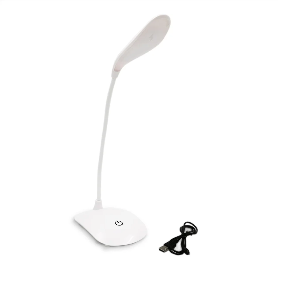 Usb rechargeable led lampe de bureau tactile capteur led lumière lampe de table pliante conduit lecture