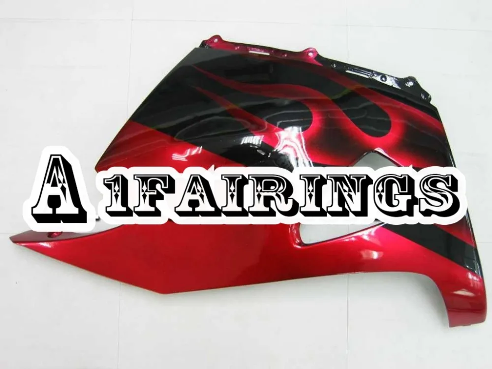 Чехлы для Kawasaki ZX-14R 2006 2007 2008 2009 2010 2011 ABS Пластик впрыска капоты мотоциклетный кузов Черное и красное пламя