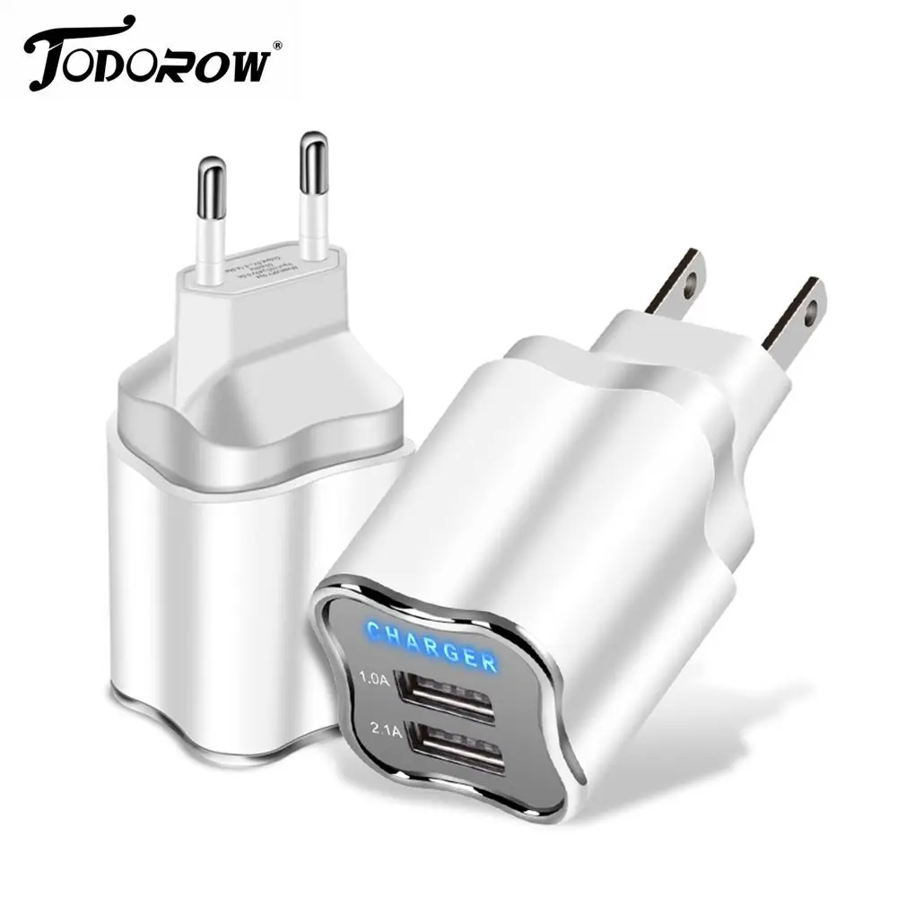 Dual USB зарядное устройство для мобильного телефона быстрое iphone 7 EU/US адаптер