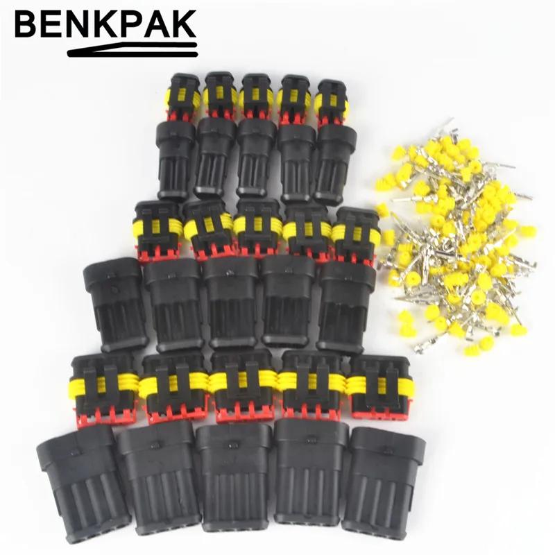 

5set 234Pin Way Waterproof Electrical Wire Connector Plug