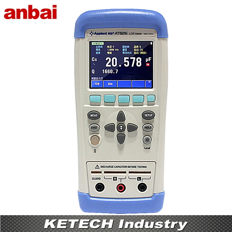 

Handheld LCR Meter ESR Tester Electric Bridge Touchscreen TFT-LCD AT826