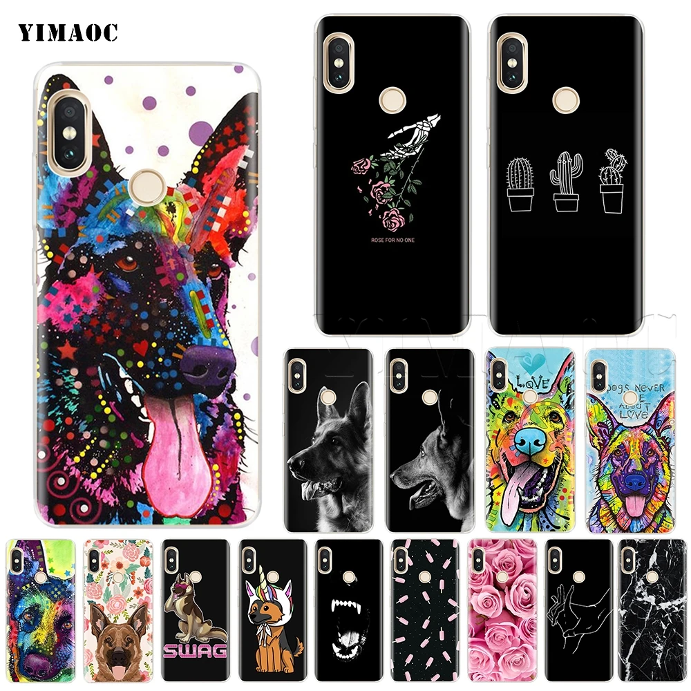 

YIMAOC German Shepherd Dog Case for Xiaomi Redmi Mi Note MAX 3 6a 7 8 9se mix 2s a1 a2 Lite mi6 mi8 se for pocophone f1