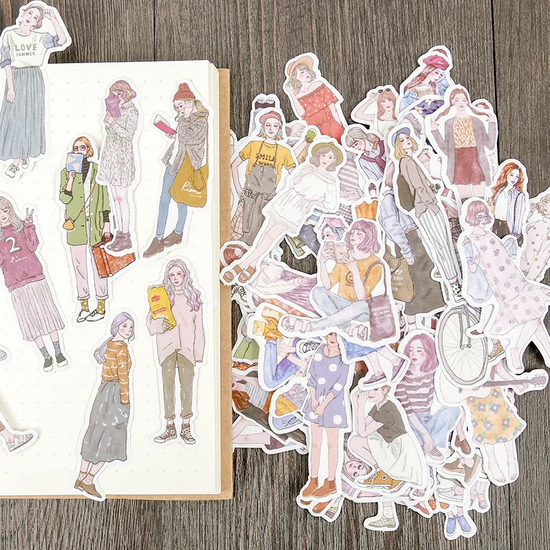100 шт./упак. новые женские стикеры Hai Mori Girls Стикеры для руководства сделай сам