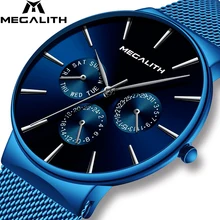 MEGALITH Sport Casual Men Watches Top Brand Luxury Waterproof Chronograph Quartz Watches For Men Gift WristWatch Horloges Mannen MEGALITH Sport Casual Men Watches Top Brand Luxury Waterproof Chronograph Quartz Watches For Men Gift WristWatch Horloges Mannen