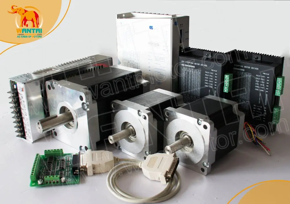 High Quality 3Axis CNC 1600OZ IN 4200OZ Spindle Stepper Motor CNC Engraving Cutting 220VDC Driver Mill
