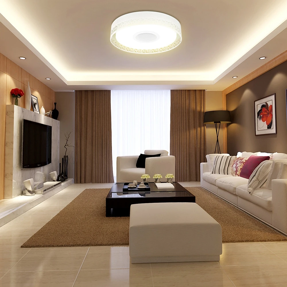 2016 New Rgb Dimmable 36w Led Ceiling Light With Bluetooth Music
