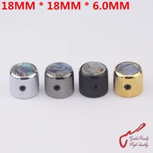 1 шт. гитарная семья металлическая ручка Абалон инкрустация для электрогитары бас Сделано в Корее 18 мм* 18 мм* 6,0 мм(#1254