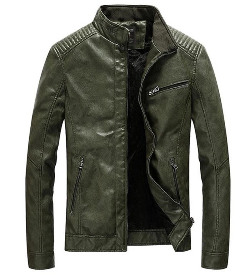 Men's Slim Fit Leather Jacket