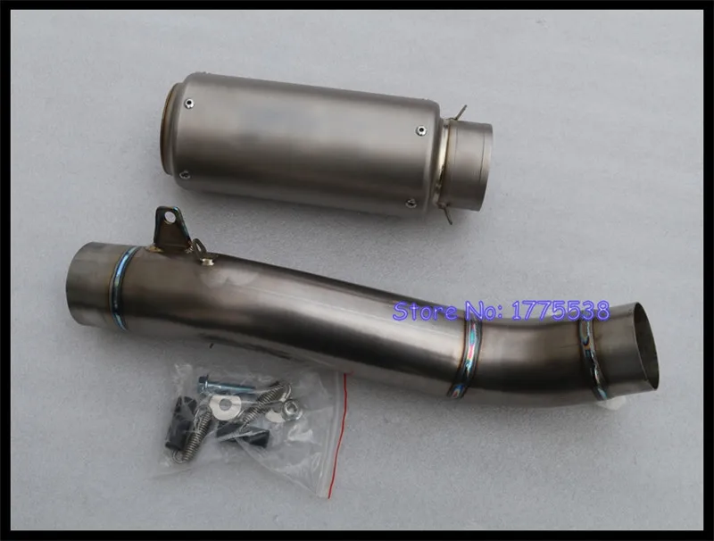 Titanium Alloy Motorcycle Exhaust Muffler Link Pipe for Ducati Monster 821 1200R 1200S 2014-2019 Exhaust Muffler Escape Mid Pipe - Image 2