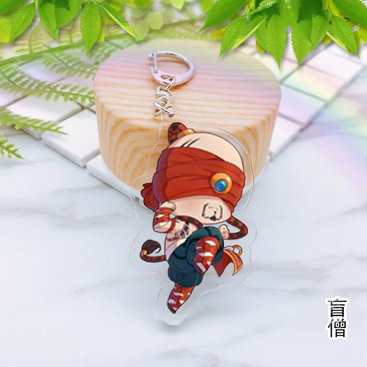 Liga de Leyendas llavero de acrílico LOL Soraka Lee pecado Jinx ashe divertido lindo colgante accesorio de joyería de Chaveiro Llaveros Regalos