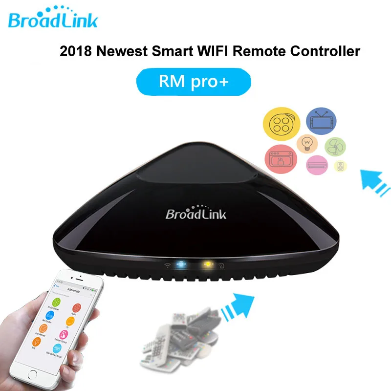 New Broadlink RM PRO+/RM33 Universal Intelligent Remote Controller WiFi+IR+RF Switch For IOS Android Phone Smart Home Automation New Broadlink RM PRO+/RM33 Universal Intelligent Remote Controller WiFi+IR+RF Switch For IOS Android Phone Smart Home Automation