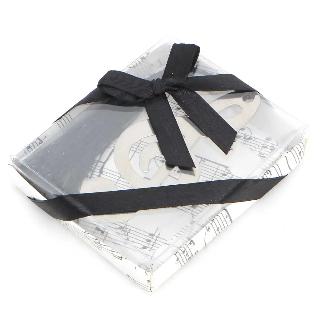 Пустотелые закладки для музыкальных нот металлические с мини поздравительные открытки кисточки кулон Подарки Свадебные сувениры с розничной коробкой