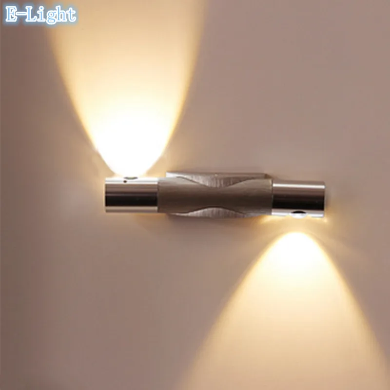 

Led 2W modern fashion wall lamp american bedroom bedside lamp mirror light 360 Rotation Angle Adjust aluminum
