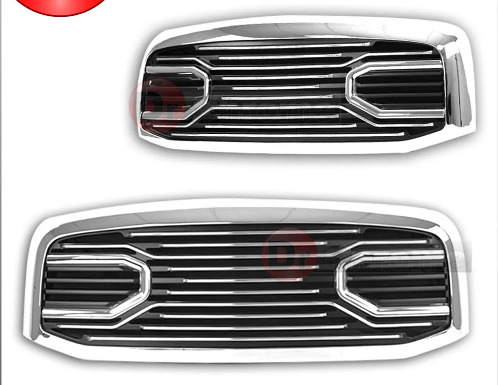 

XYIVYG 06-09 for Dodge RAM 2500+3500 Front Hood Chrome Big Horn Grille+Replacement Shell