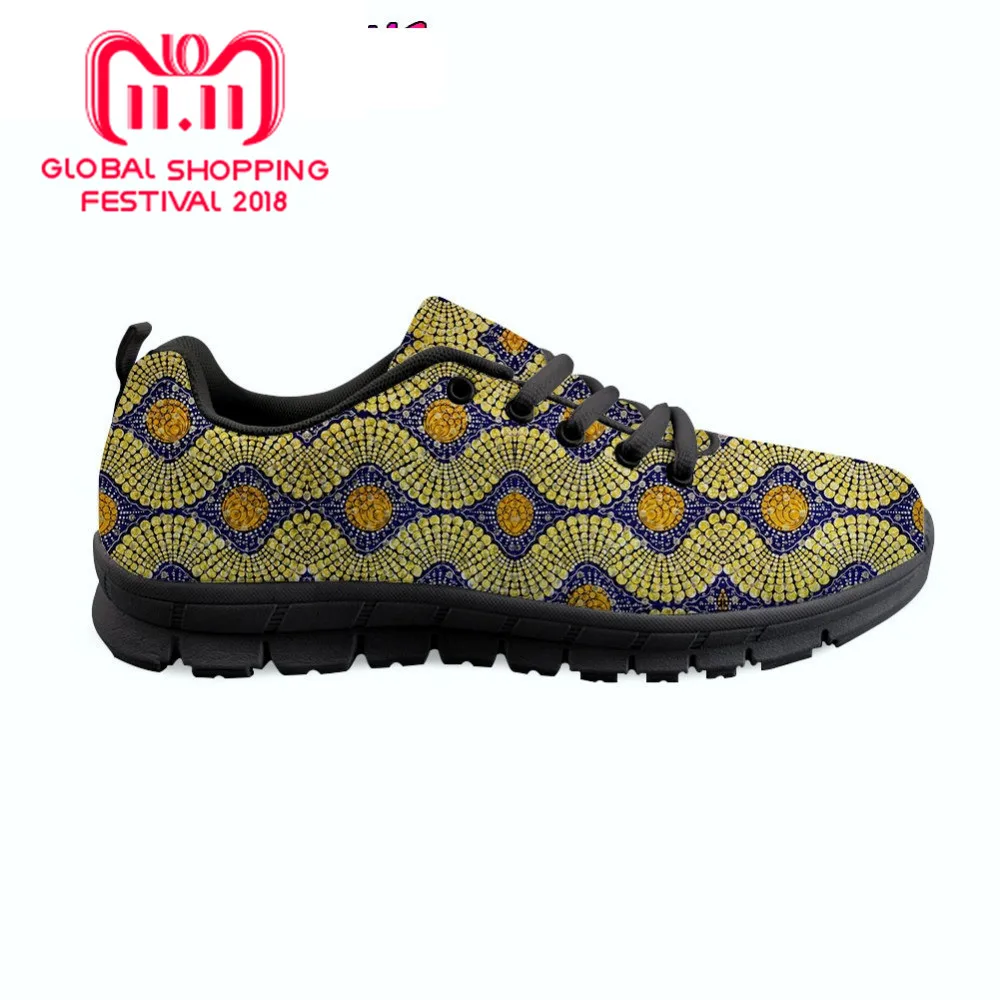 

African style Print Pattern Shoes Woman Flats Casual Women Sneakers Comfortable Light Mesh Female Zapatos
