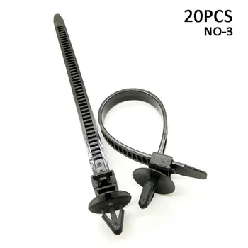

Car Wire Bands Harness Line Fastener Zip Clip Black Bundled 100pcs/Set
