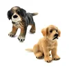 Figuras de simulación de granja de perros pequeños, figurita decorativa para el hogar, accesorios de regalo para niños ► Foto 3/6