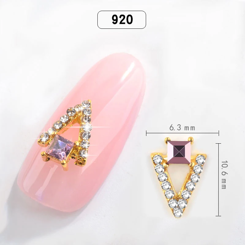 RD-920-5PCS 24 Стиль Стразы сплав металла, нейл-арта украшения с украшением в виде кристаллов и Камень Стразы для дизайна ногтей аксессуары 5 шт./упак - Цвет: RD-920-5PCS