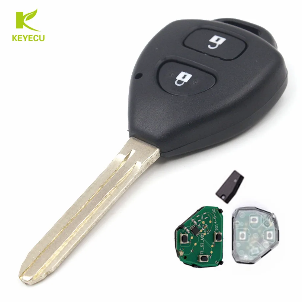 Keyecu Brand New Remote Key(tokai) 2 Button 433mhz For Toyota 2006-2011 ...