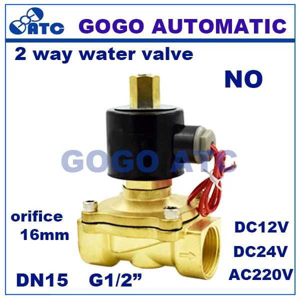 Тип свинца 0~ 10bar 2/2 способ ходовые непосредственные действующие без латунь G1/" bsp воды, воздушный клапан Соленоидный клапан 2W160-15K бутадиен-нитрильный каучук отверстие 15 мм