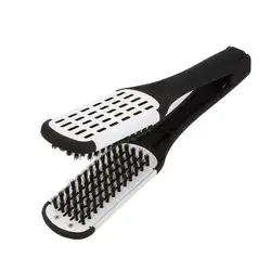 HTHL-Профессиональная щетка для выпрямления волос, инструмент для парикмахерских, двухсторонняя щетка для выпрямления волос, выпрямитель