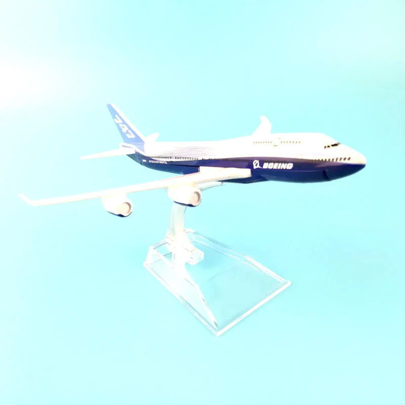 Boeing 747 Dreamliner 16 см Металл Модель Прототип Backactor модели самолетов Детские Подарочные игрушки Модель W Стенд самолета