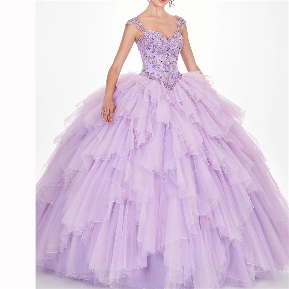 Отличное vestidos pars Пышное Платье 15 anos с рукавами-крылышками, многослойная куртка vestidos de quinceaneras