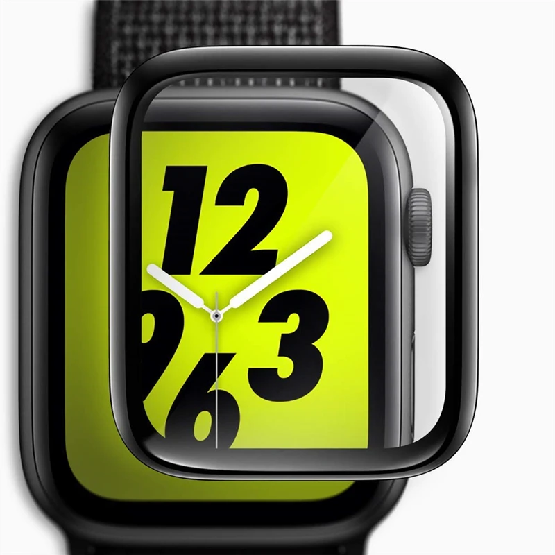 3D полное покрытие закаленное стекло для Apple Watch серии 4 3 2 1 38 40 42 44 мм HD прозрачная