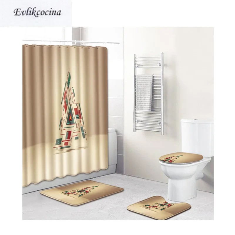 

Free Shipping 4pcs Colored Triangles Banyo Paspas Bathroom Carpet Toilet Bath Mat Set Nonslip Tapis Salle De Bain Alfombra Bano