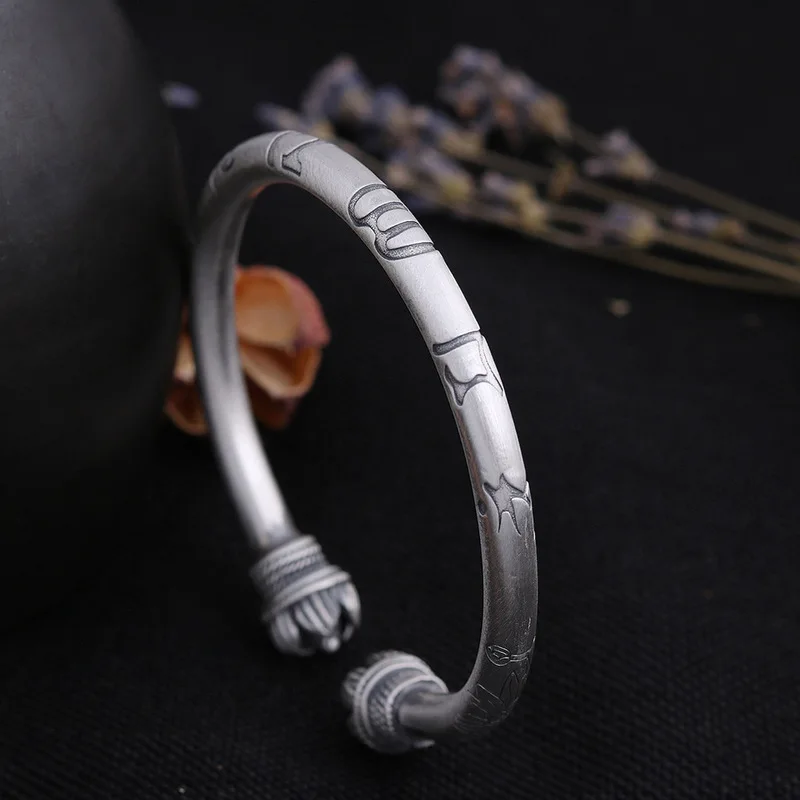 

2019 Real Armbanden Voor Vrouwen Six Words Series Bracelet Daming Lotus Pattern Wholesale Manufacturers Selling Exclusive Sale