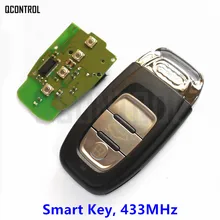 Qcontrol автомобиль smart key Fit для Audi A4/S4/A5/S5/Q5 год 2007- 433 мГц с PCF7945 чип Автозапуск
