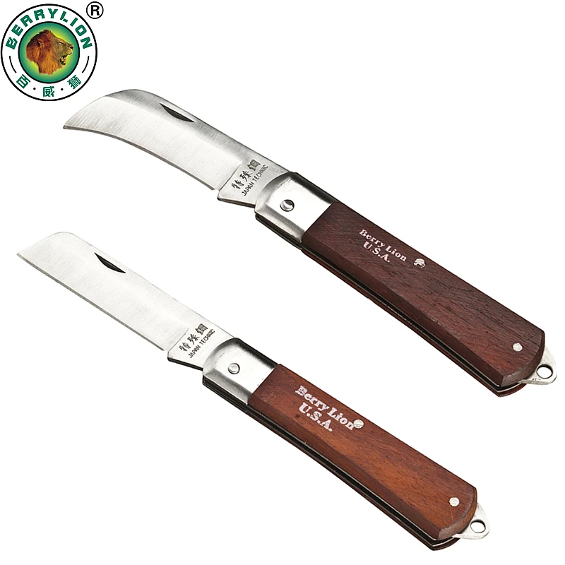 

BERRYLION Electrician Knife Wire Stripper Knife Folding Blade Knife For PVC Rubber Electrician Hand Tools