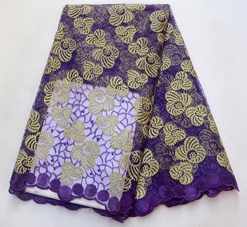 

Newest High Quality Purple Net Lace 2018 African Tulle Lace Fabric Fashion French Lace Fabric For Women Clothe