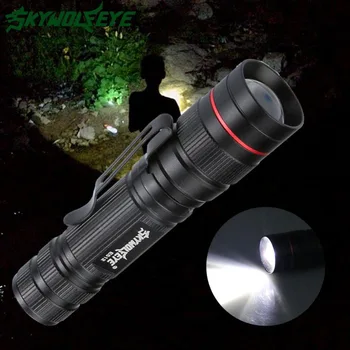 

SKYWOLFEYE XPE 2000 LM waterproof LED Flashlamp Adjustable Focus Night Camping Cycling Mini Torch