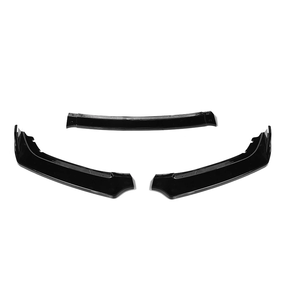 3 unids/set coche negro parachoques delantero difusor Lip Kit de cuerpo Protector paragolpes Spoiler para Honda Civic sedán 4Dr 2016, 2017 2018