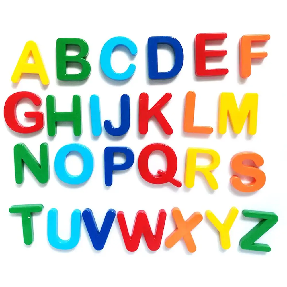 

Children Early Education Educational Magnetic Letters Digital Magnetic Stickers English Letters Plastic Refrigerator Sticker Toy