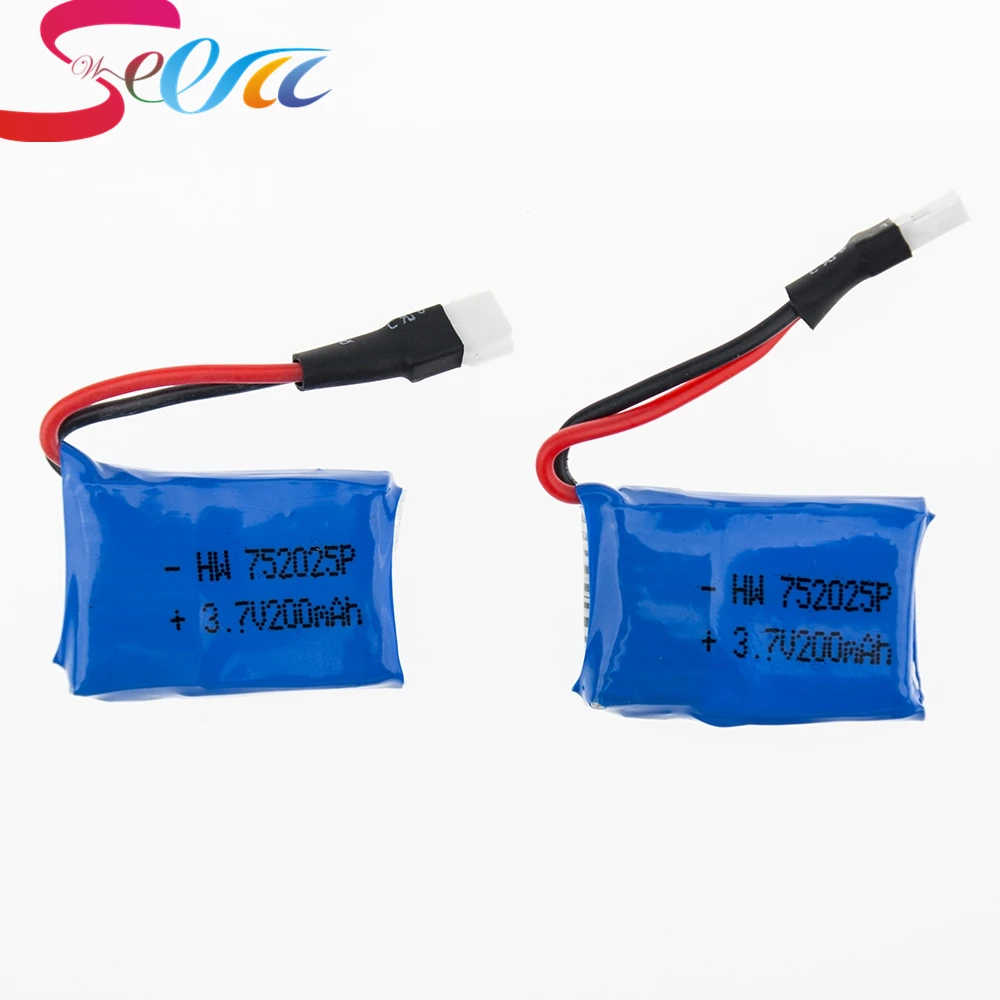 2pcs 3.7V 200mAh Syma X4 X11 X13 Remote Control Plane Aircraft Battery
