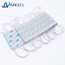 20 шт. AC 220 В светодиодный модуль освещения 1,5 Вт 3 светодиодный s IP65 впрыска рекламный модуль светодиодный свет с объективом не нужен драйвер