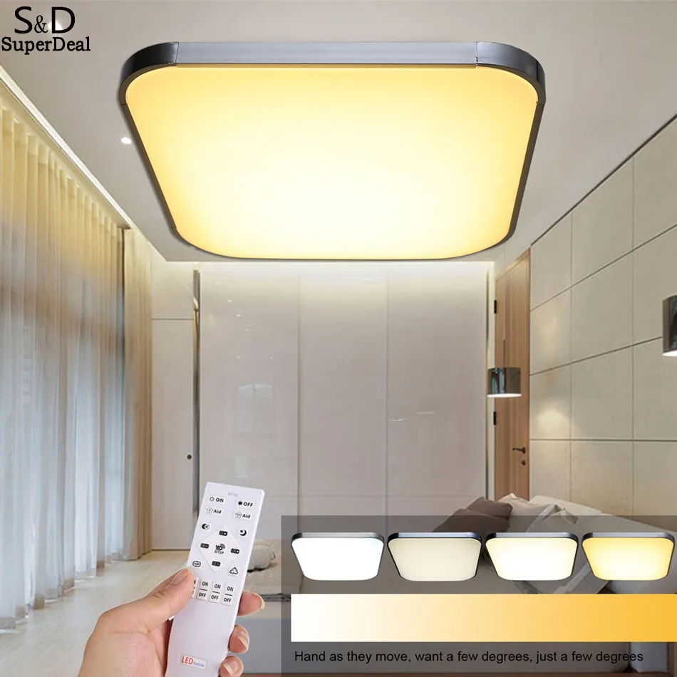 

2018 New Dimmable Flush 30W LED ceiling Light with Remote Control modern Led ceiling lamp for 8-20 Square meters 4 Colors #50-22
