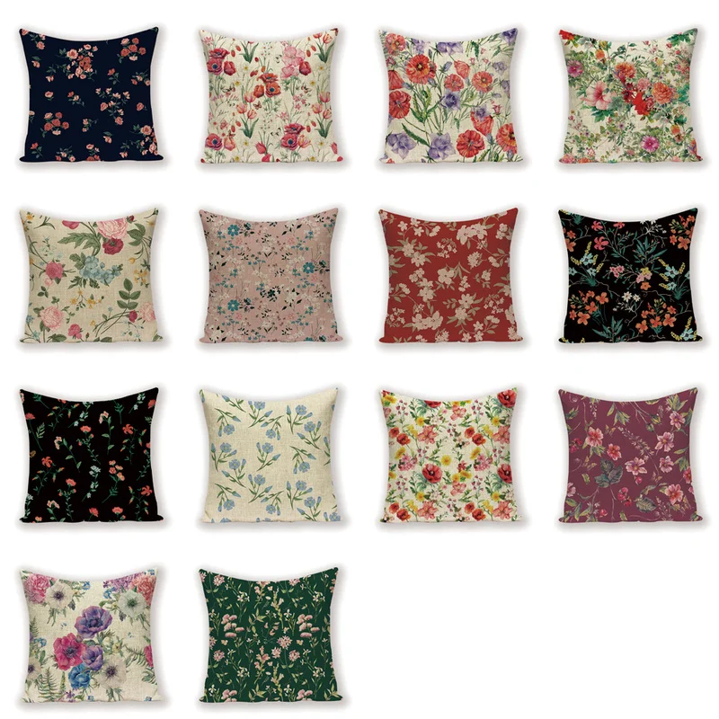 

Nordic Cushion Cover Vintage Flower Throw Pillow Case Home Decoration Pillow Cases On Pillows Plant Decor Cushions Covers