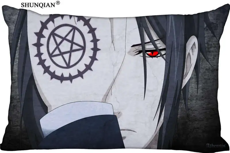 20 Pillowcase Kuroshitsuji sebastian Прямоугольная подушка размер 45x35 см(с одной стороны) Принт по индивидуальному заказу с молнией полиэстер хлопок наволочка - Цвет: 20 Pillowcase