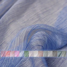Pearlsilk 5momme Crinkle Chiffon Thin Soft 100% Silk Materials Summer Dress DIY clothes fabrics Freeshipping