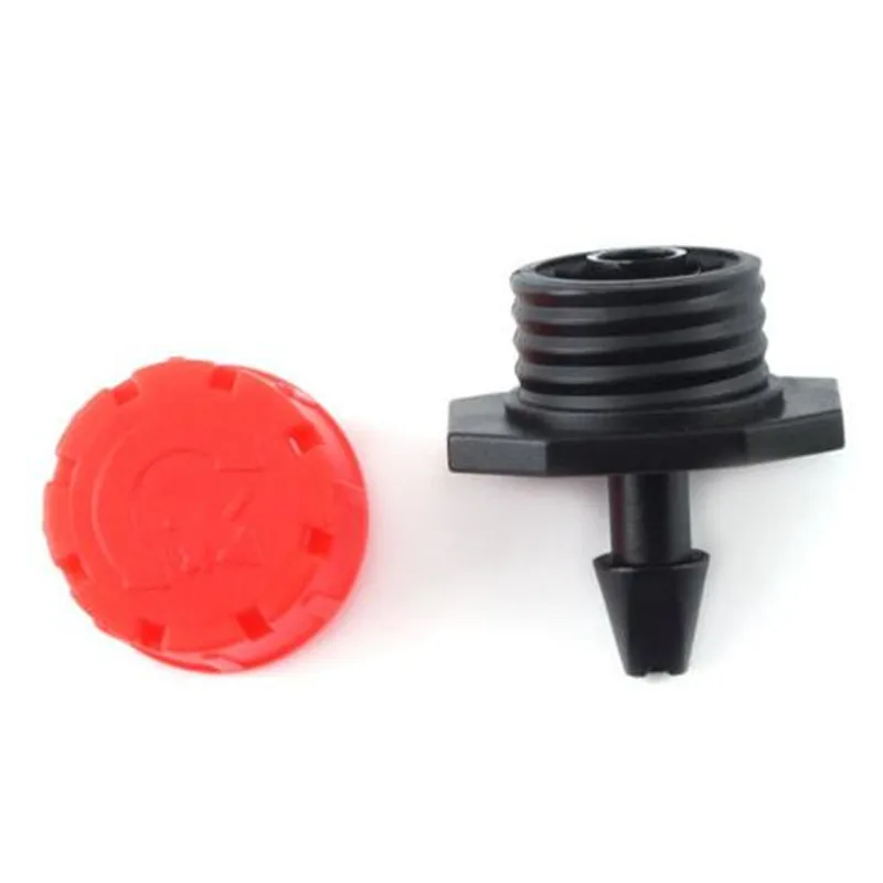  1000Pcs/Pack Red Adjustable Dripper Emitter On Barb For Mini Drip Irrigation Plant Flower Watering 